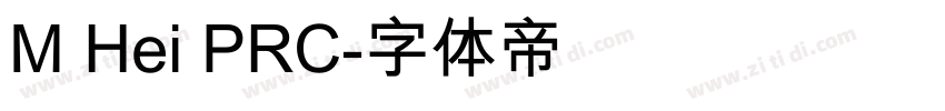 M Hei PRC字体转换